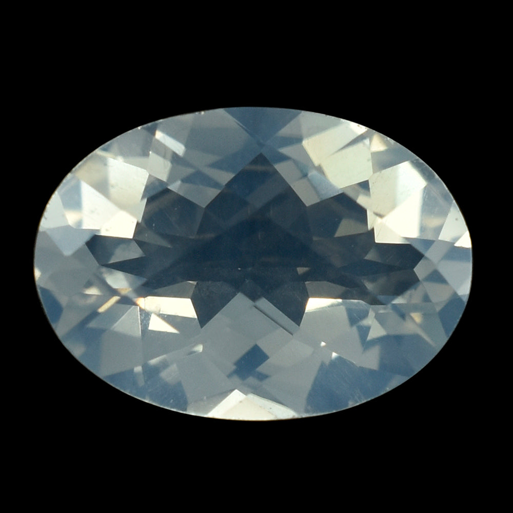 BLUE MOON QUARTZ CHECKER CUT OVAL (1ST) 14X10MM 4.78 Cts.