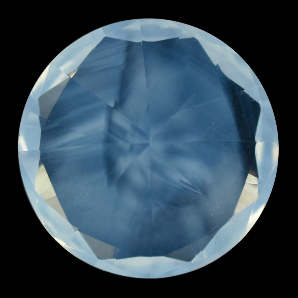BLUE MOON QUARTZ DIAMOND CUT ROUND (1ST) 18MM 17.78 Cts.