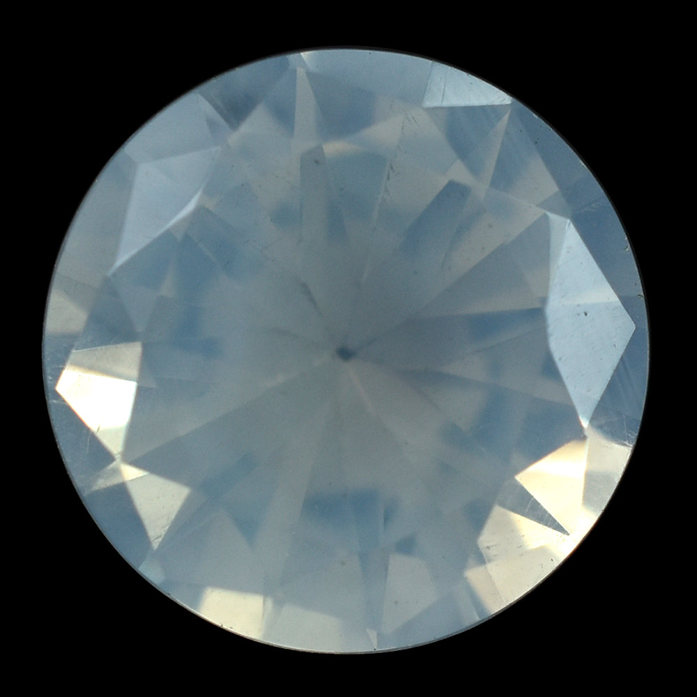 BLUE MOON QUARTZ DIAMOND CUT ROUND (1ST) 14MM 8.59 Cts.