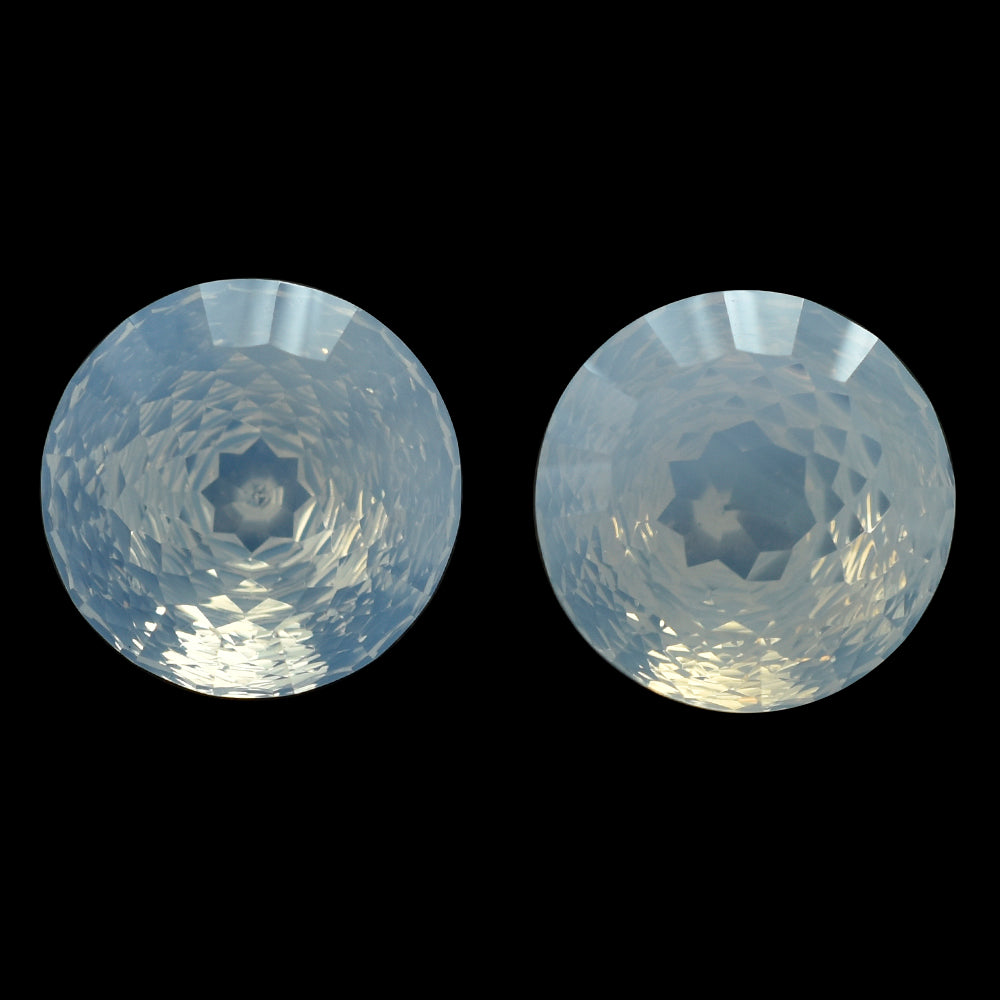 BLUE MOON QUARTZ NIRVANA CUT ROUND(1ST) 15MM 12.39 Cts.