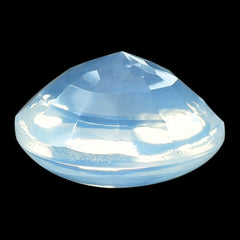 BLUE MOON QUARTZ BUFFTOP CONCAVE STEP CUT BACK ROUND (DES#47) 15MM 11.95 Cts.
