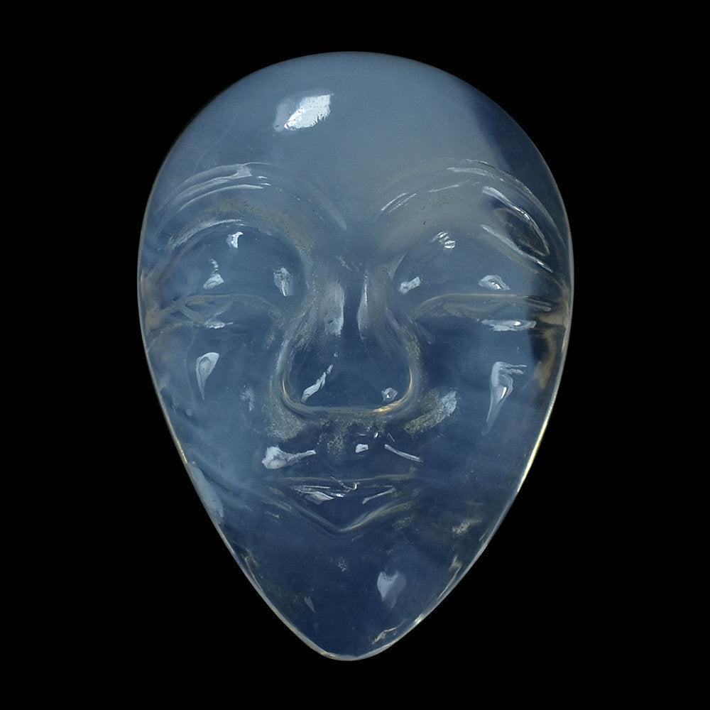 BLUE MOON QUARTZ MASK 21X15MM 12.83 Cts.