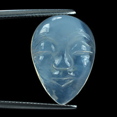 BLUE MOON QUARTZ MASK 21X15MM 12.83 Cts.