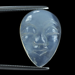 BLUE MOON QUARTZ MASK 21X15MM 12.83 Cts.