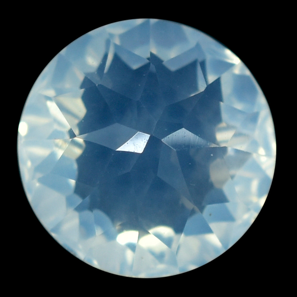 BLUE MOON QUARTZ GALAXY CUT DOME ROUND (DES#86) 12MM 6.65 Cts.