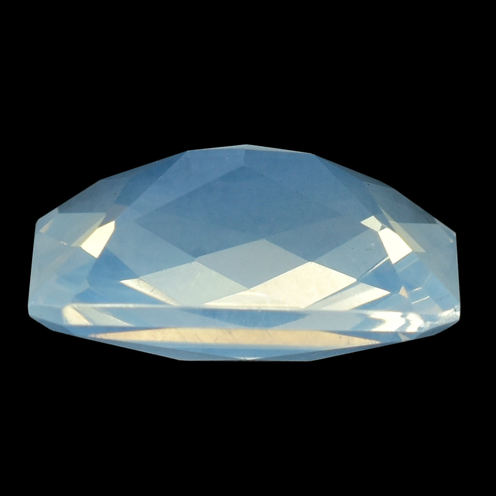 BLUE MOON QUARTZ SPECIAL CHECKER OCTAGON (DES#57) 16X12MM 9.77 Cts.