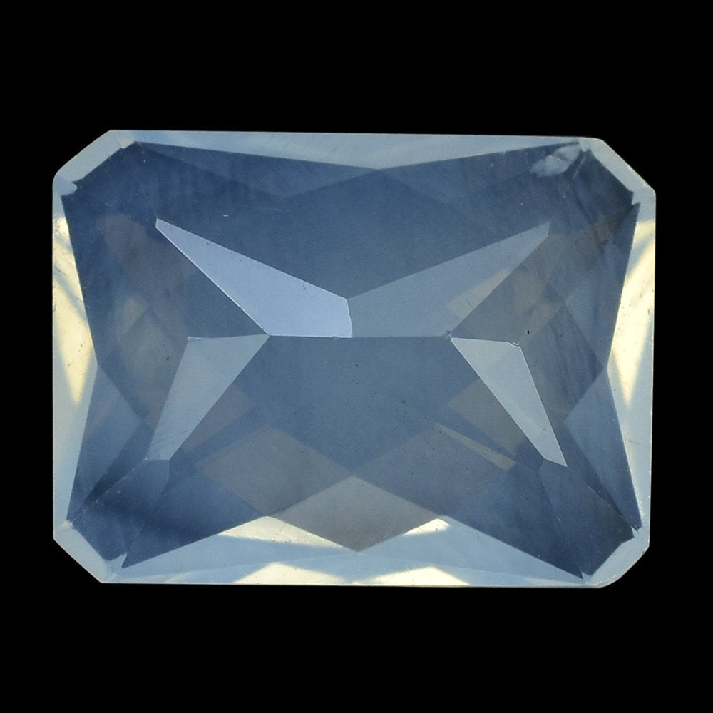 BLUE MOON QUARTZ SPECIAL CHECKER OCTAGON (DES#57) 16X12MM 9.77 Cts.