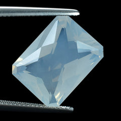 BLUE MOON QUARTZ SPECIAL CHECKER OCTAGON (DES#57) 16X12MM 9.77 Cts.