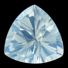 BLUE MOON QUARTZ TRIANGLE TOP DIAMOND CUT BACK TRILLION (DES#90) 10MM 2.91 Cts.