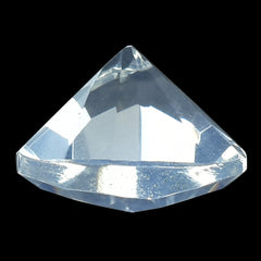 BLUE MOON QUARTZ TRIANGLE TOP DIAMOND CUT BACK TRILLION (DES#90) 10MM 2.91 Cts.