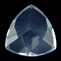 BLUE MOON QUARTZ TRIANGLE TOP DIAMOND CUT BACK TRILLION (DES#90) 10MM 2.91 Cts.