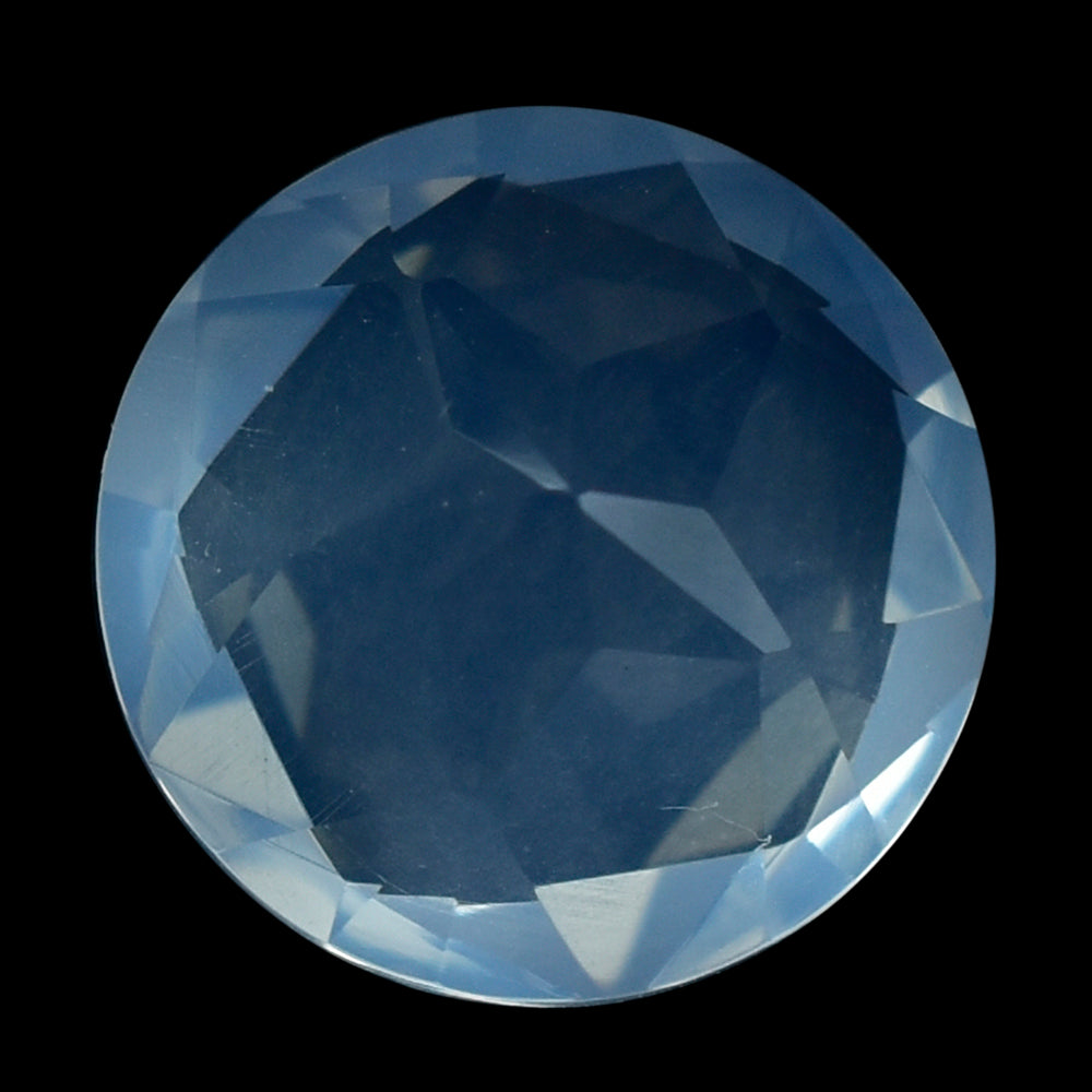 BLUE MOON QUARTZ PENTAGON ROUND WITH STAR CUT BACK 15MM 11.31 Cts.
