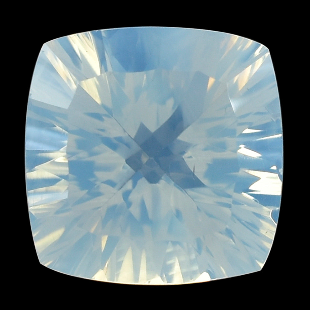BLUE MOON QUARTZ CONCAVE CUT CUSHION (DES#72) 14MM 10.01 Cts.