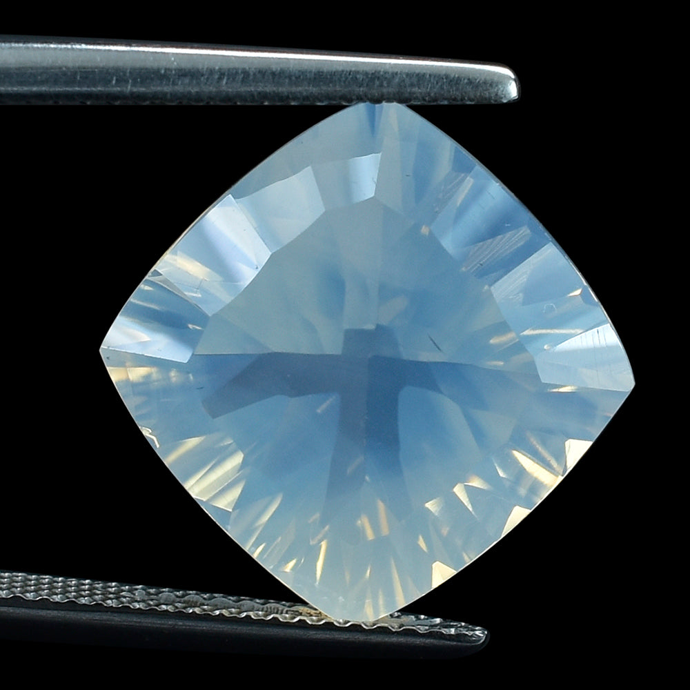 BLUE MOON QUARTZ CONCAVE CUT CUSHION (DES#72) 14MM 10.01 Cts.