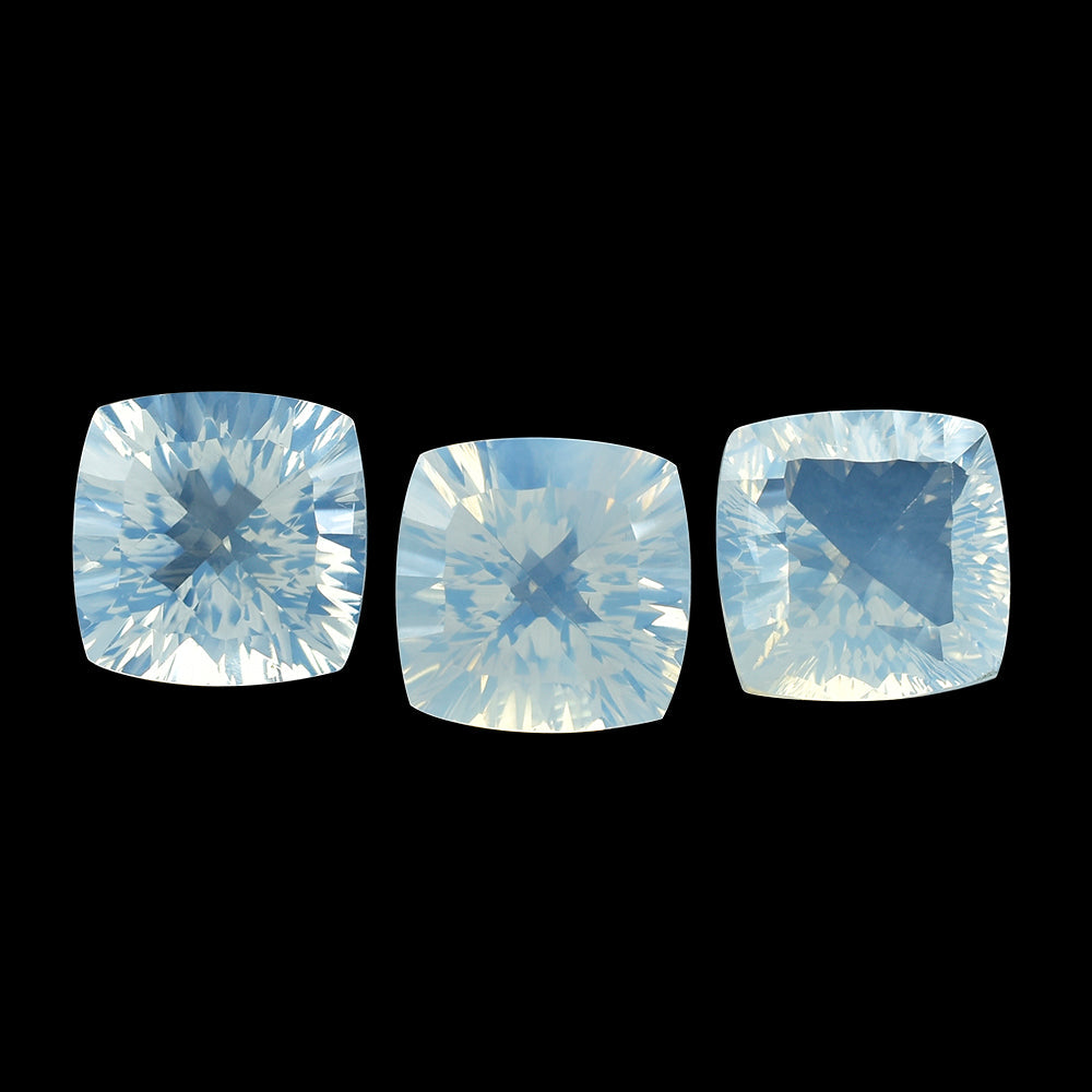 BLUE MOON QUARTZ CONCAVE CUT CUSHION (DES#72) 14MM 10.01 Cts.