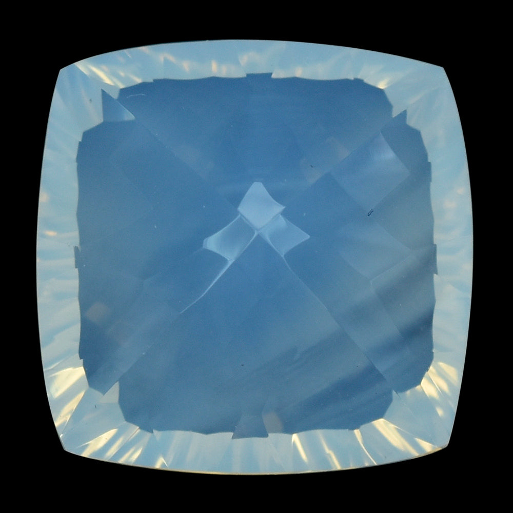 BLUE MOON QUARTZ CONCAVE CUT CUSHION (DES#72) 16MM 17.38 Cts.