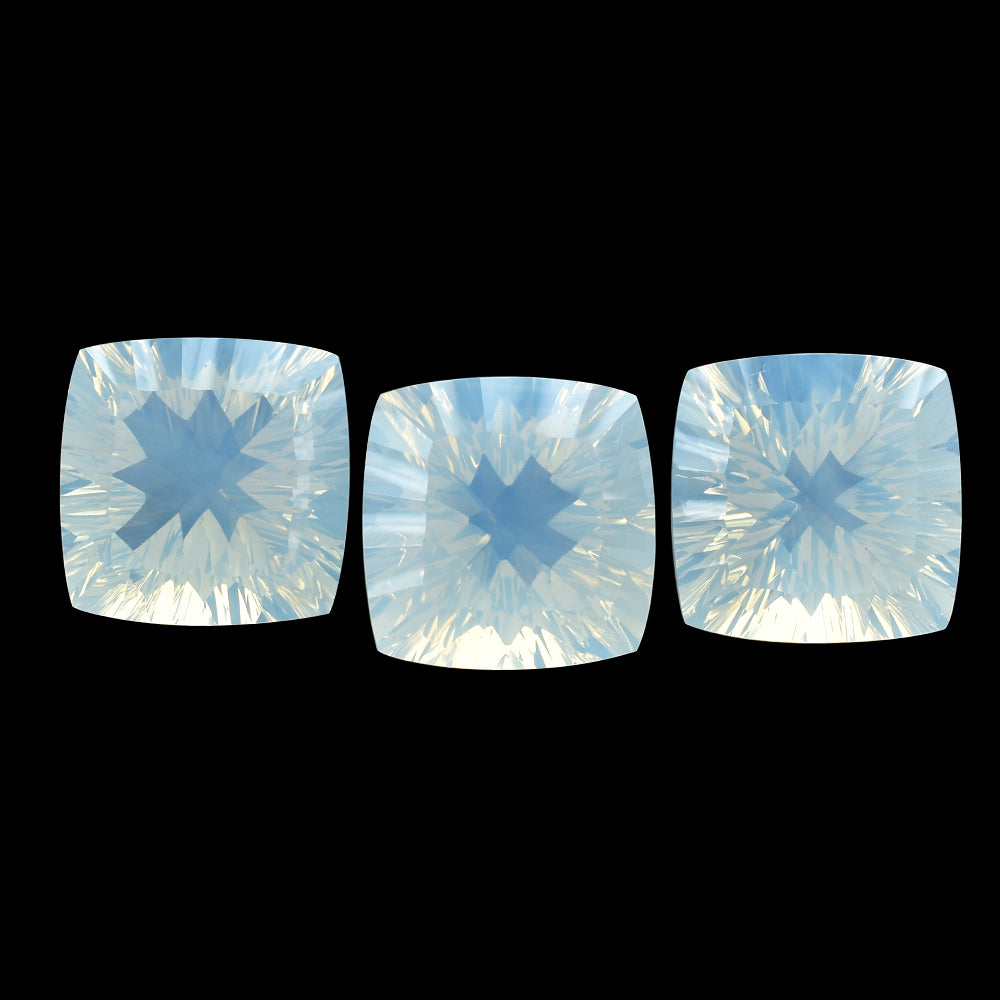 BLUE MOON QUARTZ CONCAVE CUT CUSHION (DES#72) 16MM 17.38 Cts.