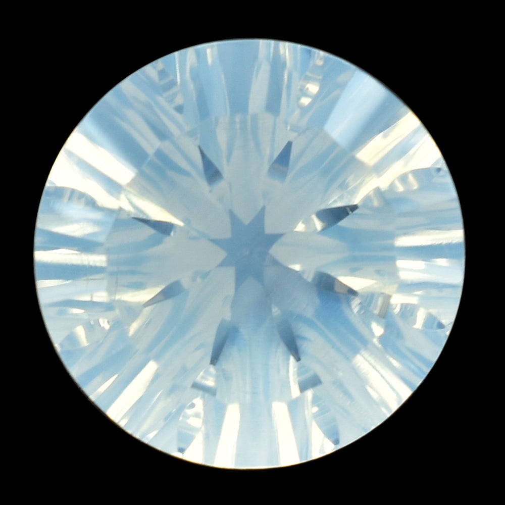 BLUE MOON QUARTZ CONCAVE SPLENDOR CUT ROUND (DES#74) 16MM 12.75 Cts.