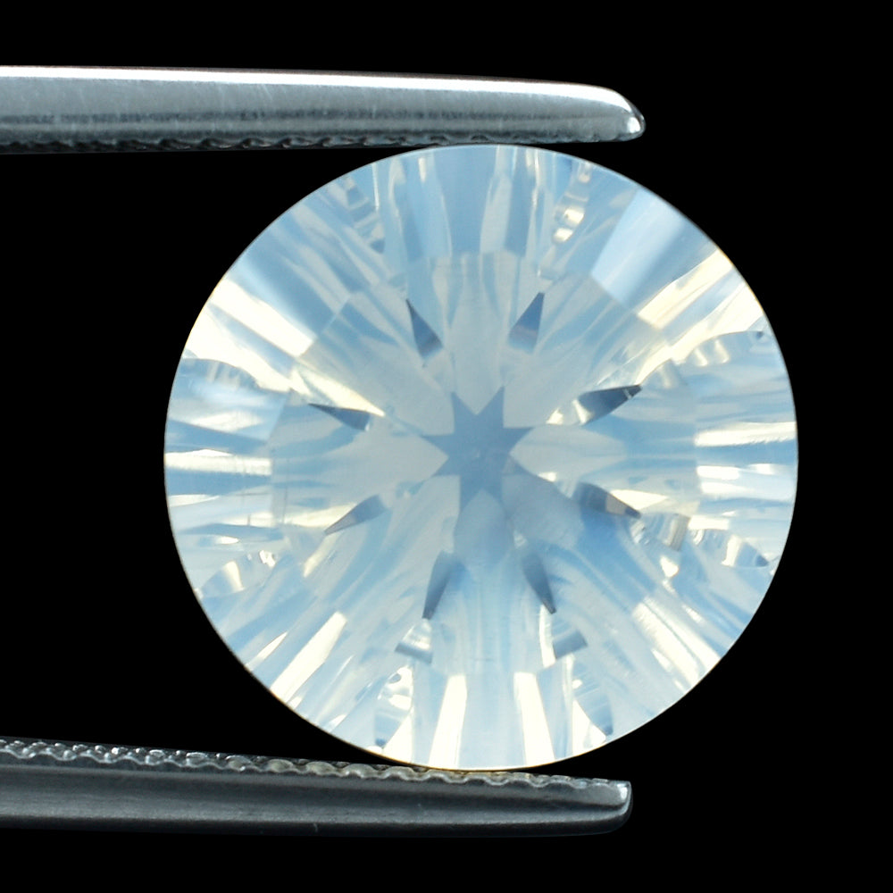 BLUE MOON QUARTZ CONCAVE SPLENDOR CUT ROUND (DES#74) 16MM 12.75 Cts.