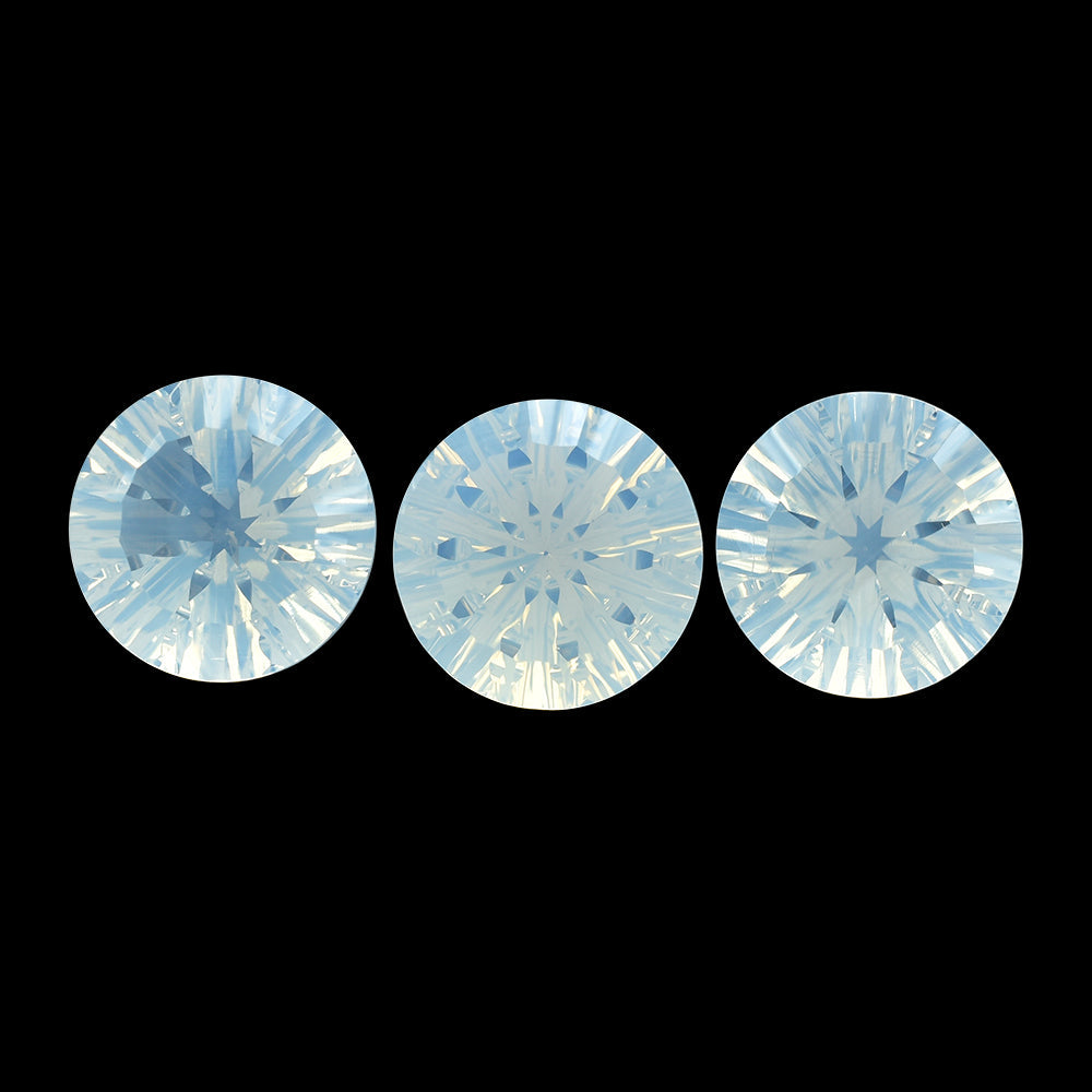 BLUE MOON QUARTZ CONCAVE SPLENDOR CUT ROUND (DES#74) 16MM 12.75 Cts.