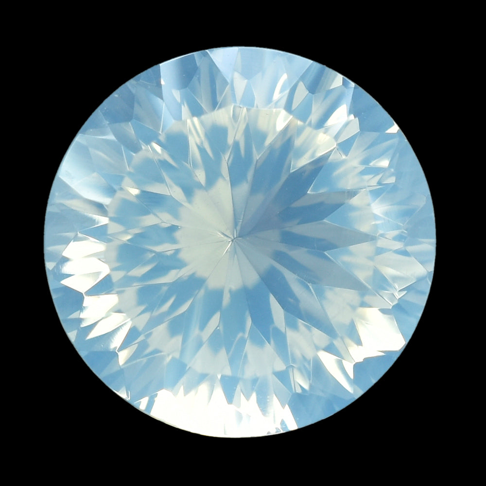 BLUE MOON QUARTZ CONCAVE CUT ROUND (DES#46) 15MM 12.37 Cts.