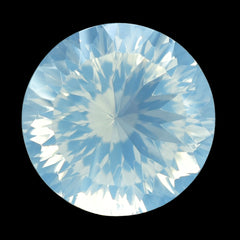 BLUE MOON QUARTZ CONCAVE CUT ROUND (DES#46) 15MM 12.37 Cts.
