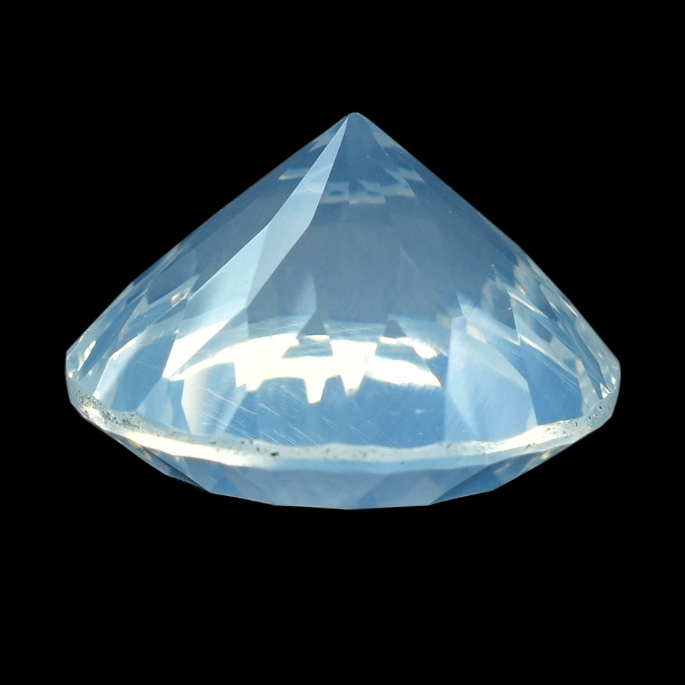 BLUE MOON QUARTZ CONCAVE CUT ROUND (DES#46) 15MM 12.37 Cts.