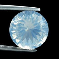 BLUE MOON QUARTZ CONCAVE CUT ROUND (DES#46) 15MM 12.37 Cts.