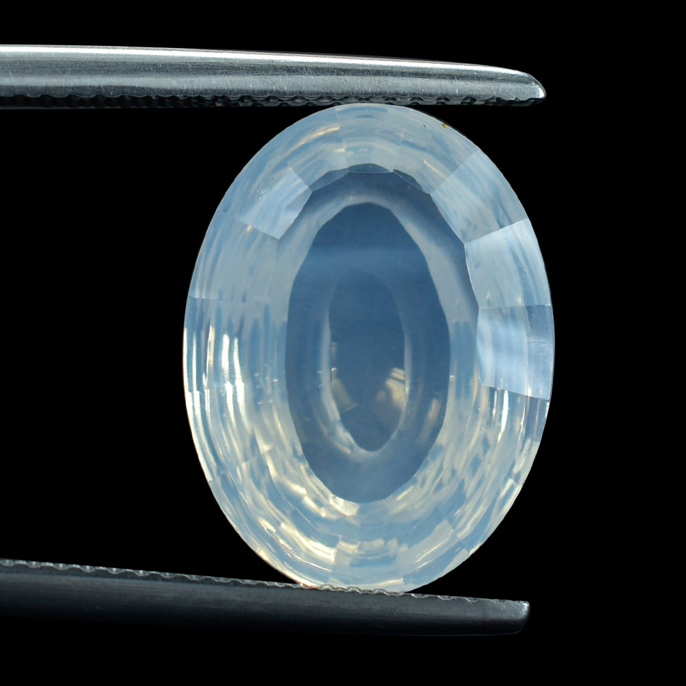 BLUE MOON QUARTZ SWIRL CUT OVAL (DES#84) 16X12MM 8.49 Cts.