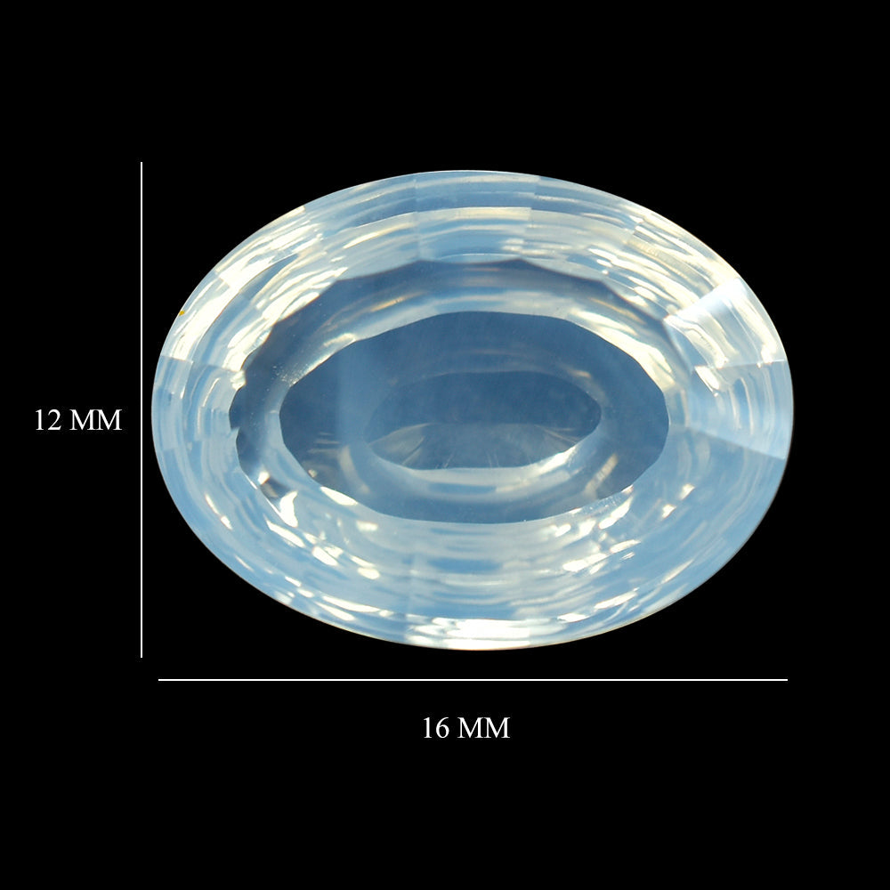 BLUE MOON QUARTZ SWIRL CUT OVAL (DES#84) 16X12MM 8.49 Cts.