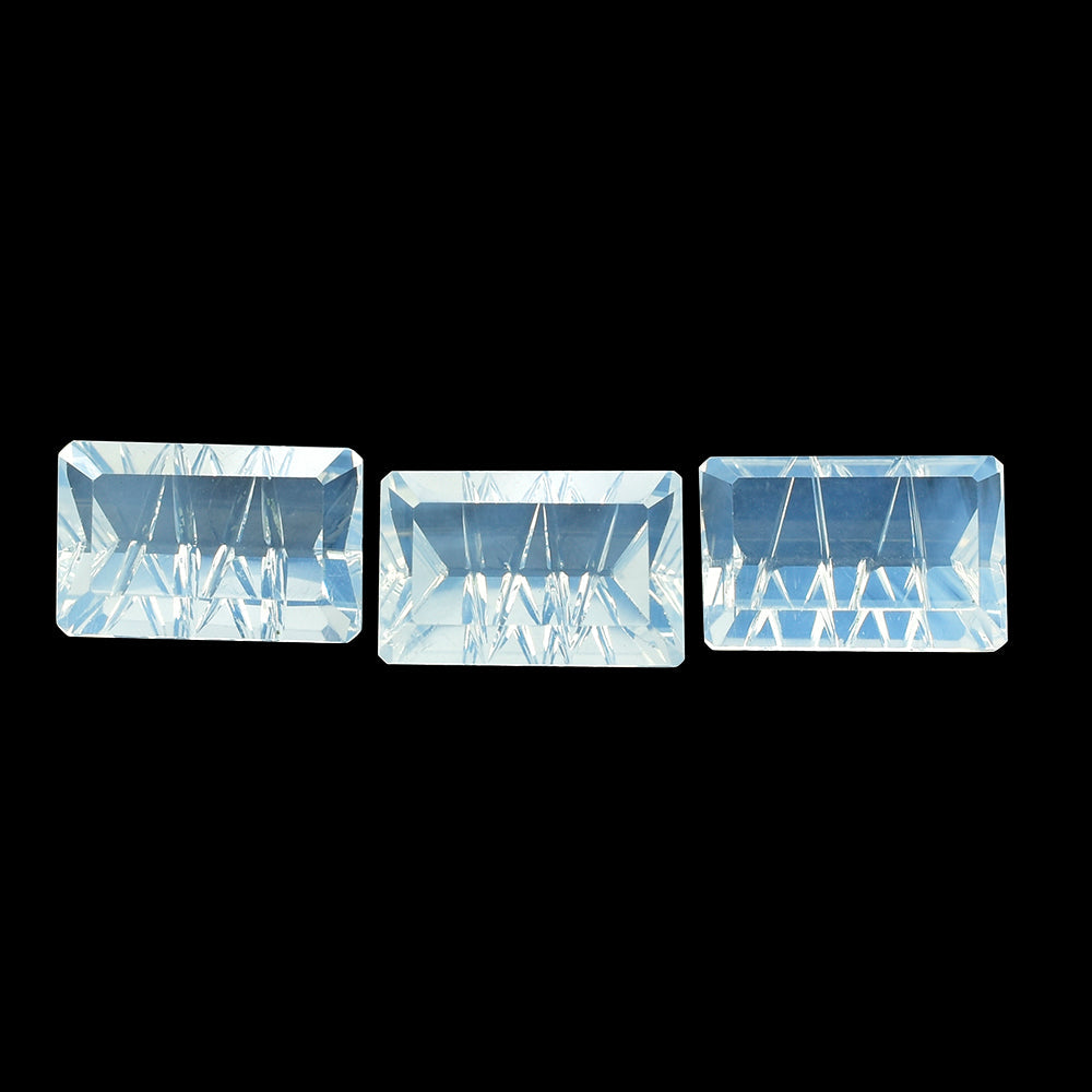 BLUE MOON QUARTZ CONCAVE LIGHTENING CUT OCTAGON (DES#99) 14X9MM 5.51 Cts.