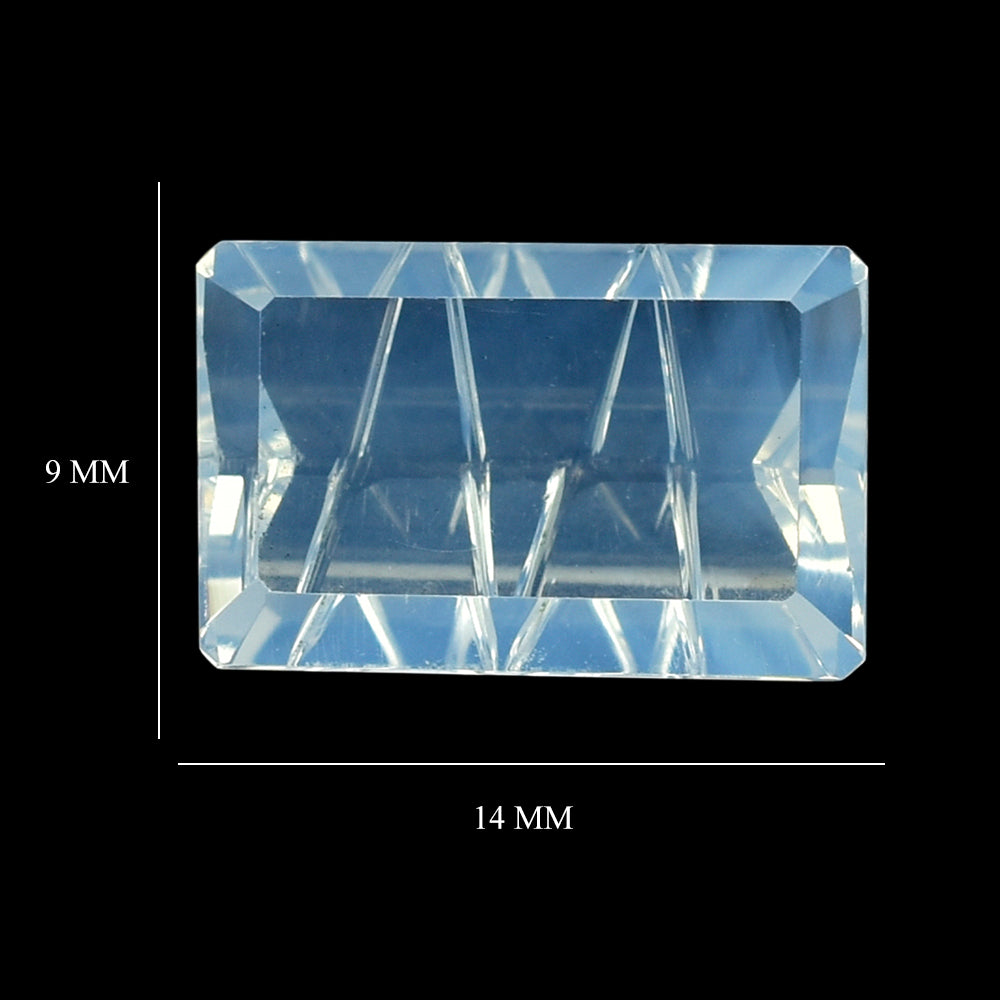 BLUE MOON QUARTZ CONCAVE LIGHTENING CUT OCTAGON (DES#99) 14X9MM 5.51 Cts.