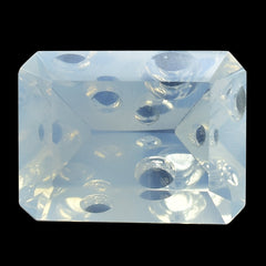 BLUE MOON QUARTZ SUPPER BUBBLE OCTAGON (DES#116) 16X12MM 9.20 Cts.