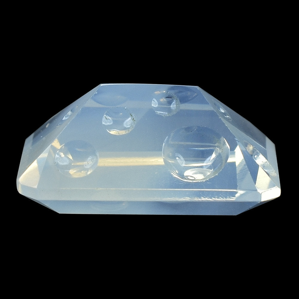 BLUE MOON QUARTZ SUPPER BUBBLE OCTAGON (DES#116) 16X12MM 9.20 Cts.