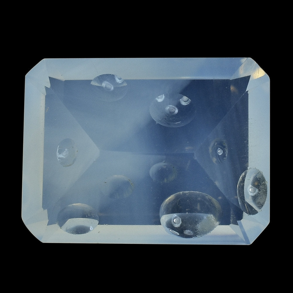 BLUE MOON QUARTZ SUPPER BUBBLE OCTAGON (DES#116) 16X12MM 9.20 Cts.