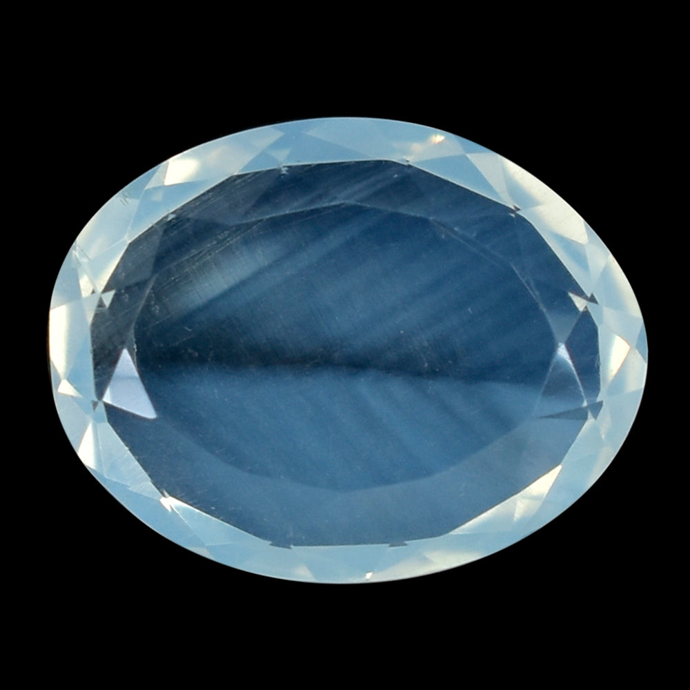 BLUE MOON QUARTZ BOTH SIDE TABLE CUT IRREGULAR SHAPE PLATES (DES#109) 13X10MM 4.13 Cts.