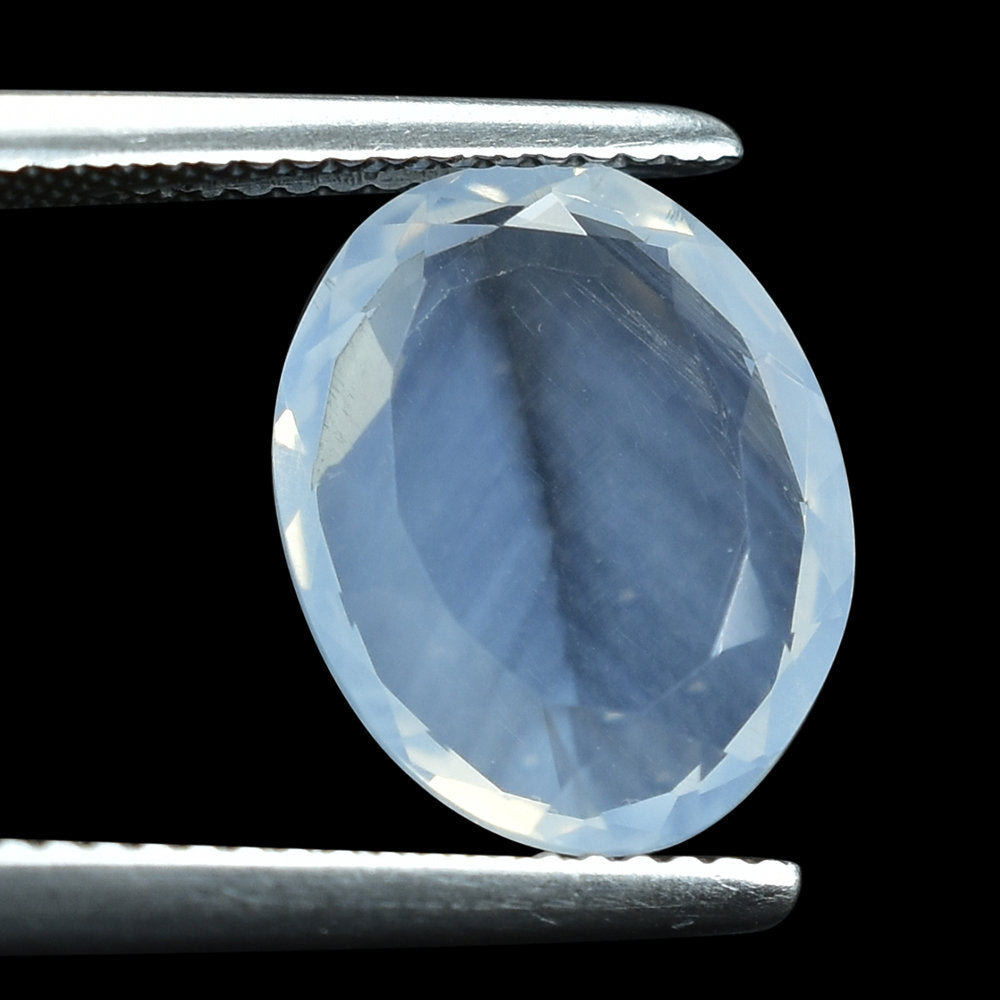 BLUE MOON QUARTZ BOTH SIDE TABLE CUT IRREGULAR SHAPE PLATES (DES#109) 13X10MM 4.13 Cts.