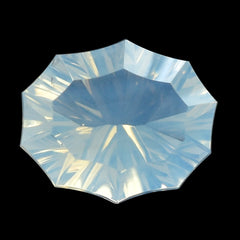 BLUE MOON QUARTZ CONCAVE NINETY CUT OVAL (DES#51) 11X9MM 3.20 Cts.