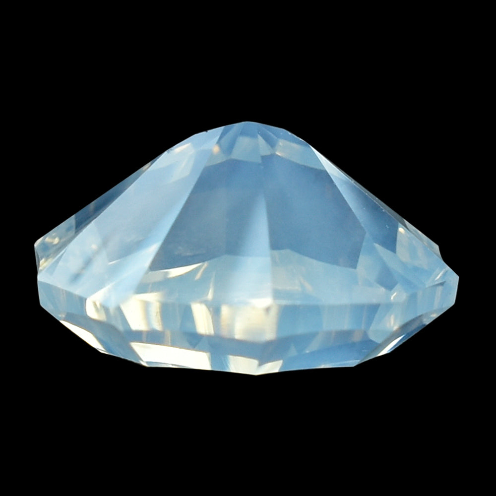 BLUE MOON QUARTZ CONCAVE NINETY CUT OVAL (DES#51) 11X9MM 3.20 Cts.