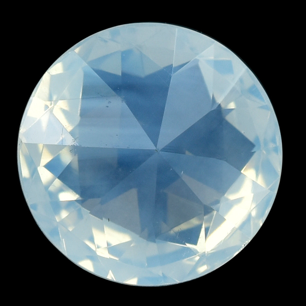 BLUE MOON QUARTZ HIGH DOME ROSE CUT ROUND (DES#17) 15MM 12.73 Cts.