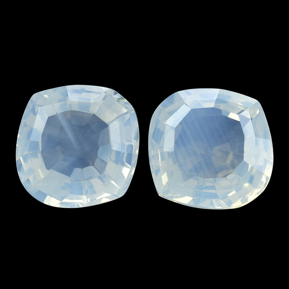 BLUE MOON QUARTZ STEP CUT ONION 14MM 8.60 Cts.