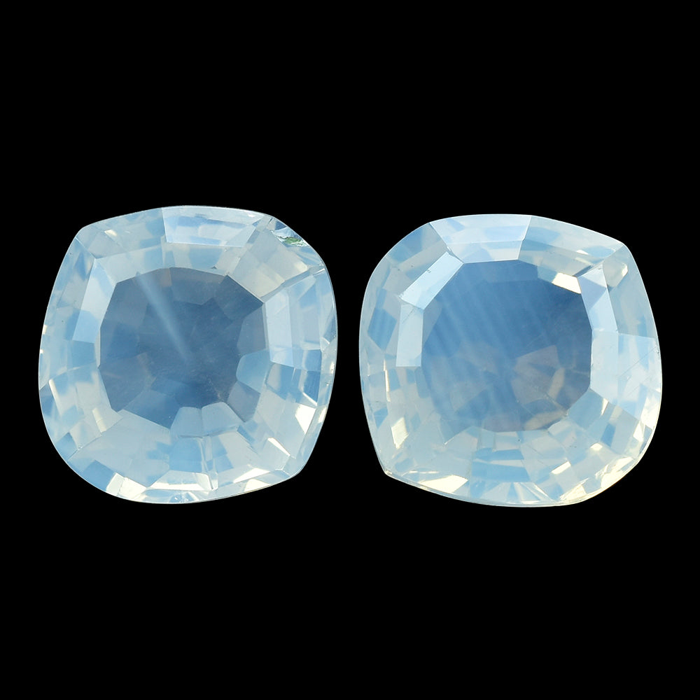 BLUE MOON QUARTZ STEP CUT ONION 14MM 8.60 Cts.
