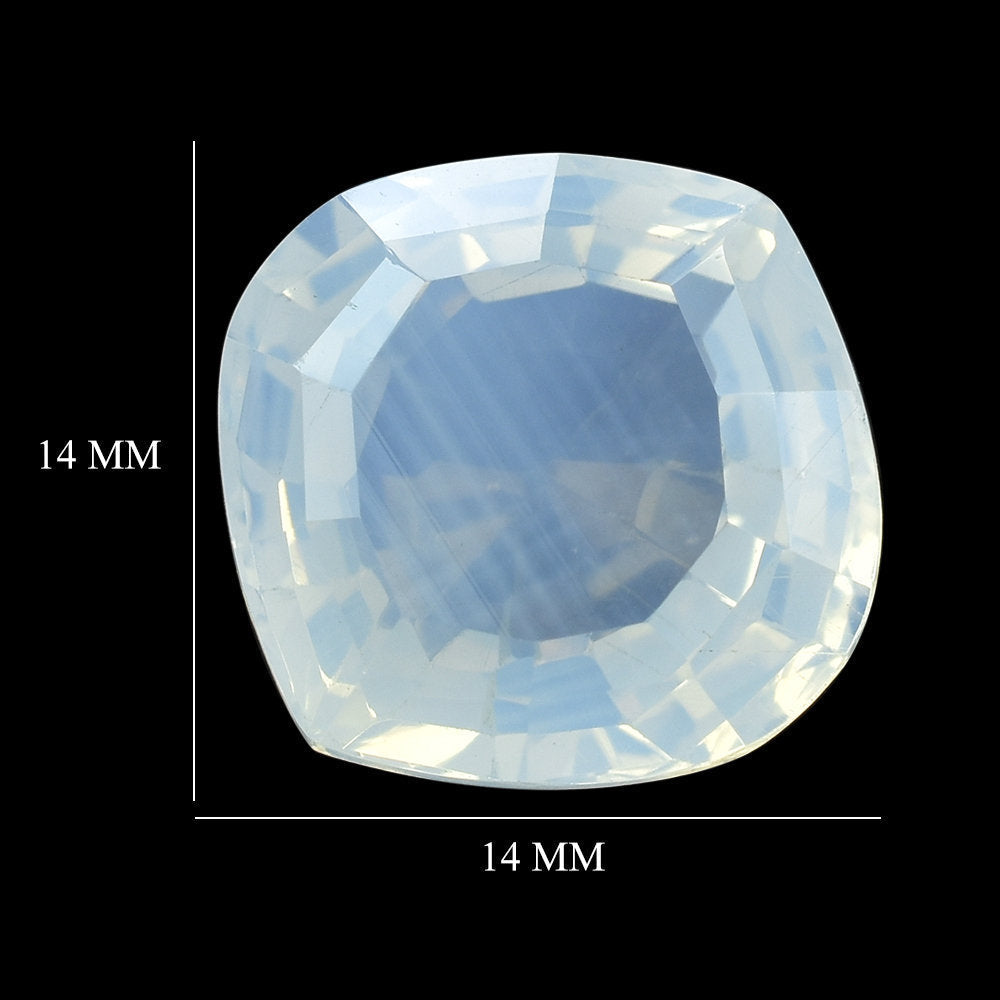 BLUE MOON QUARTZ STEP CUT ONION 14MM 8.60 Cts.