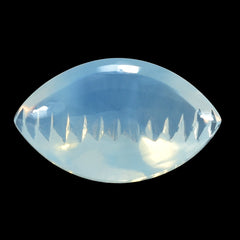 BLUE MOON QUARTZ BUFFTOP ZIP CUT BACK MARQUISE (DES#106) 20X12MM 9.83 Cts.