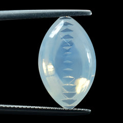 BLUE MOON QUARTZ BUFFTOP ZIP CUT BACK MARQUISE (DES#106) 20X12MM 9.83 Cts.