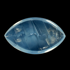 BLUE MOON QUARTZ BUFFTOP KNIFE CONCAVE MARQUISE (DES#110) 20X12MM 9.82 Cts.