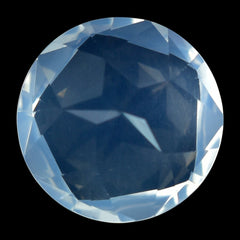 BLUE MOON QUARTZ PENTAGON ROUND WITH STAR CUT BACK (DES#44) 15MM 11.09 Cts.