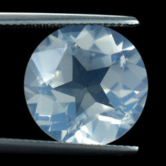 BLUE MOON QUARTZ PENTAGON ROUND WITH STAR CUT BACK (DES#44) 15MM 11.09 Cts.