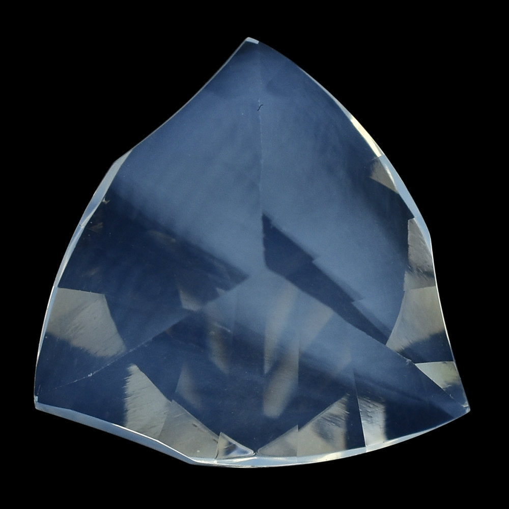 BLUE MOON QUARTZ LEAF CONCAVE TRILLION (DES#125) 14MM 7.13 Cts.