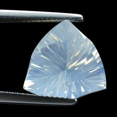 BLUE MOON QUARTZ LEAF CONCAVE TRILLION (DES#125) 14MM 7.13 Cts.